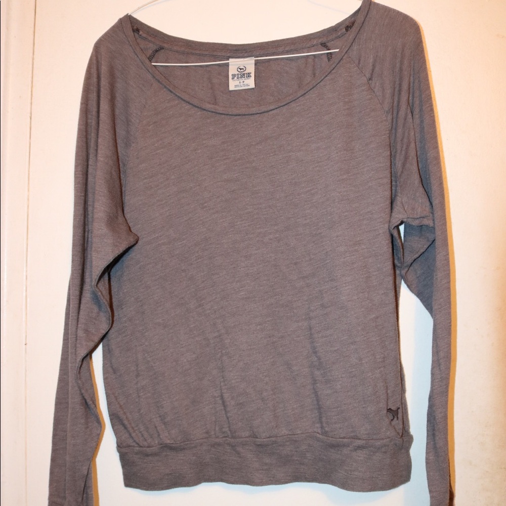 PINK Victoria’s Secret Grey Pullover 🌪💨